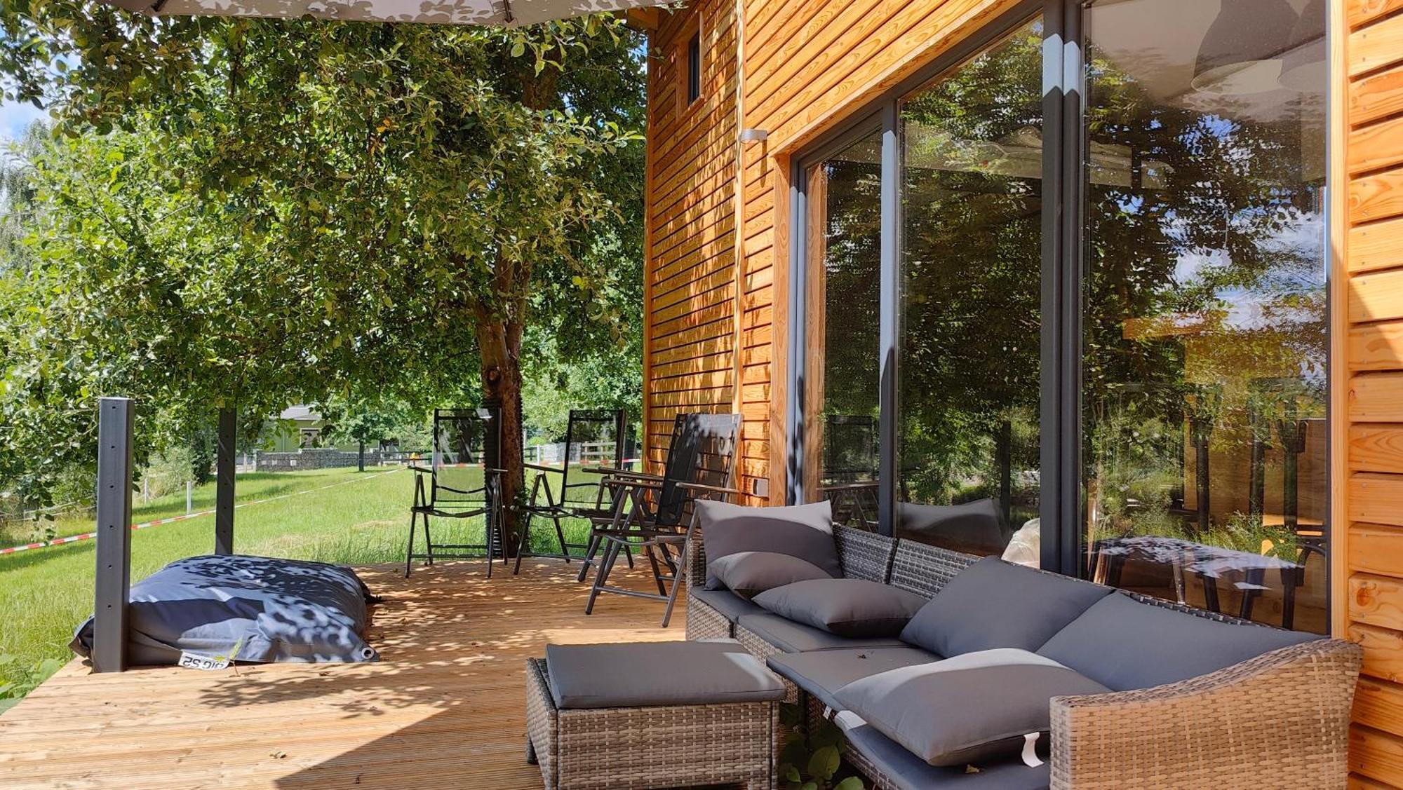 Tinyhousebeidresden 3 Fuer 2 - 7 Personen, Naehe Saechsische Schweiz, Dresden, Mit Badeteich Vila Großharthau Exterior foto